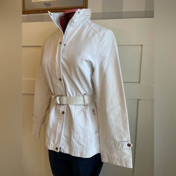 Dolce & Gabbana Jackets & Blazers - Dolce and Gabbana Women's White Belted Jacket Size Small